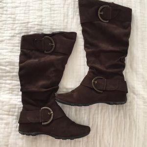 Dark brown boots